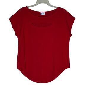 Oh My Guaze! Apple Blouse Top Cap Sleeve in Apple Red Size 1 or S/M Capsule